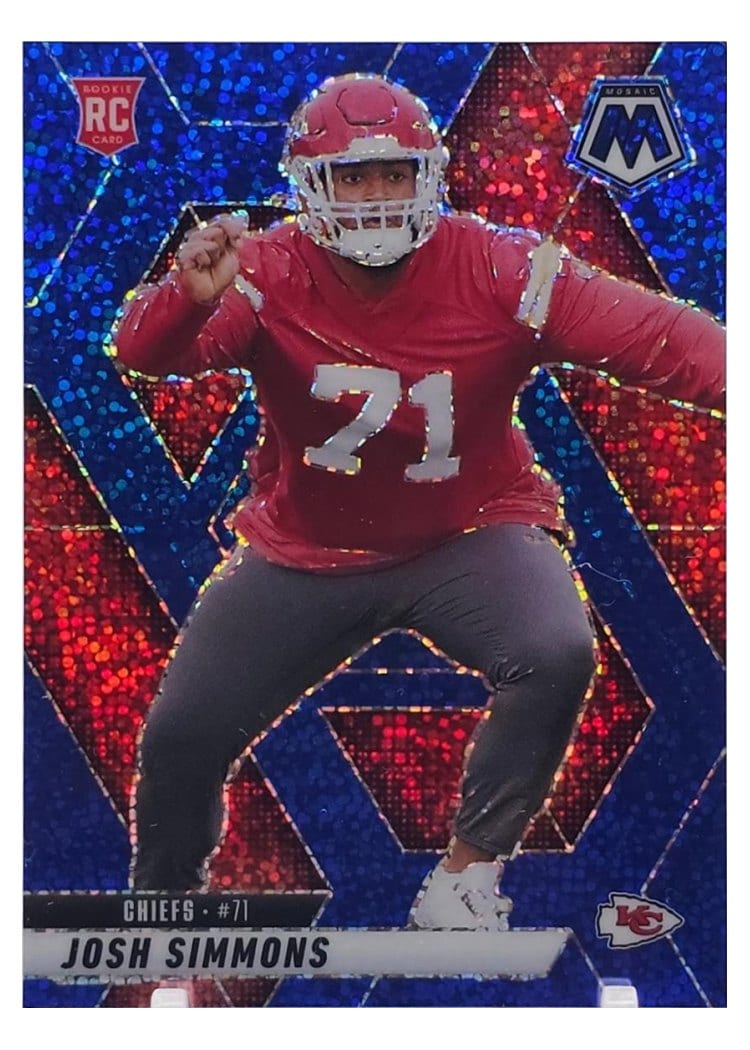 2025 Panini Mosaic Base Set Josh Simmons #398 card