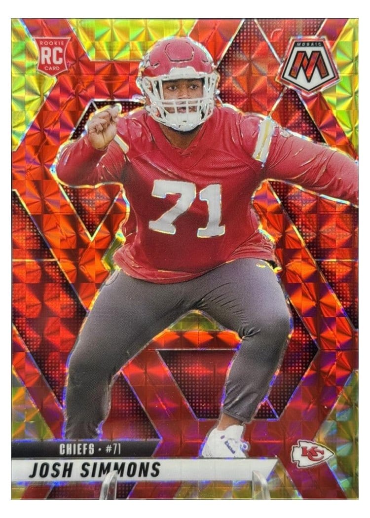 2025 Panini Mosaic Base Set Josh Simmons #398 card