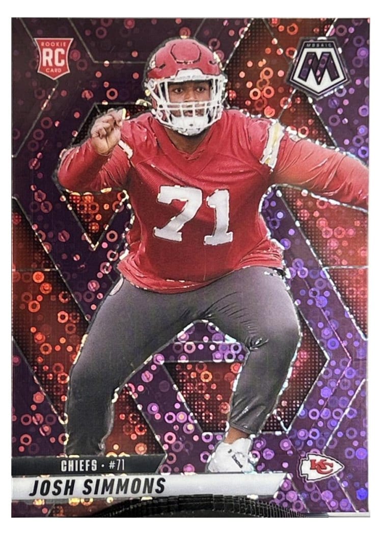 2025 Panini Mosaic Base Set Josh Simmons #398 card