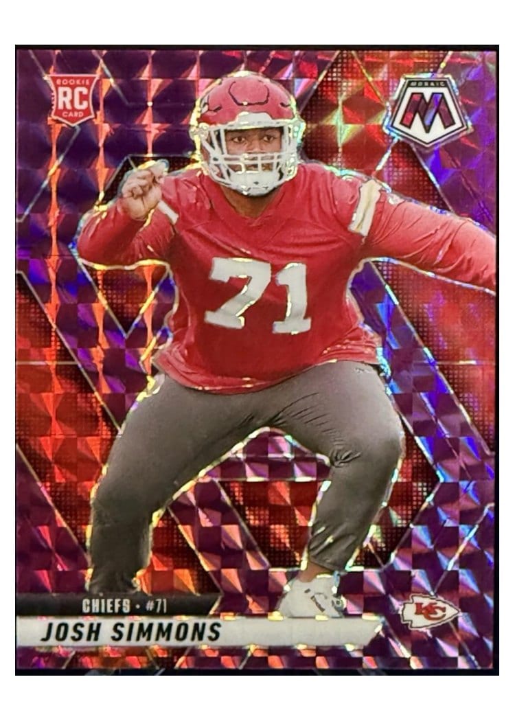 2025 Panini Mosaic Base Set Josh Simmons #398 card