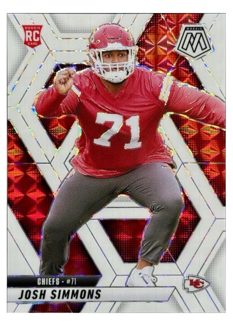2025 Panini Mosaic Base Set Josh Simmons #398 card