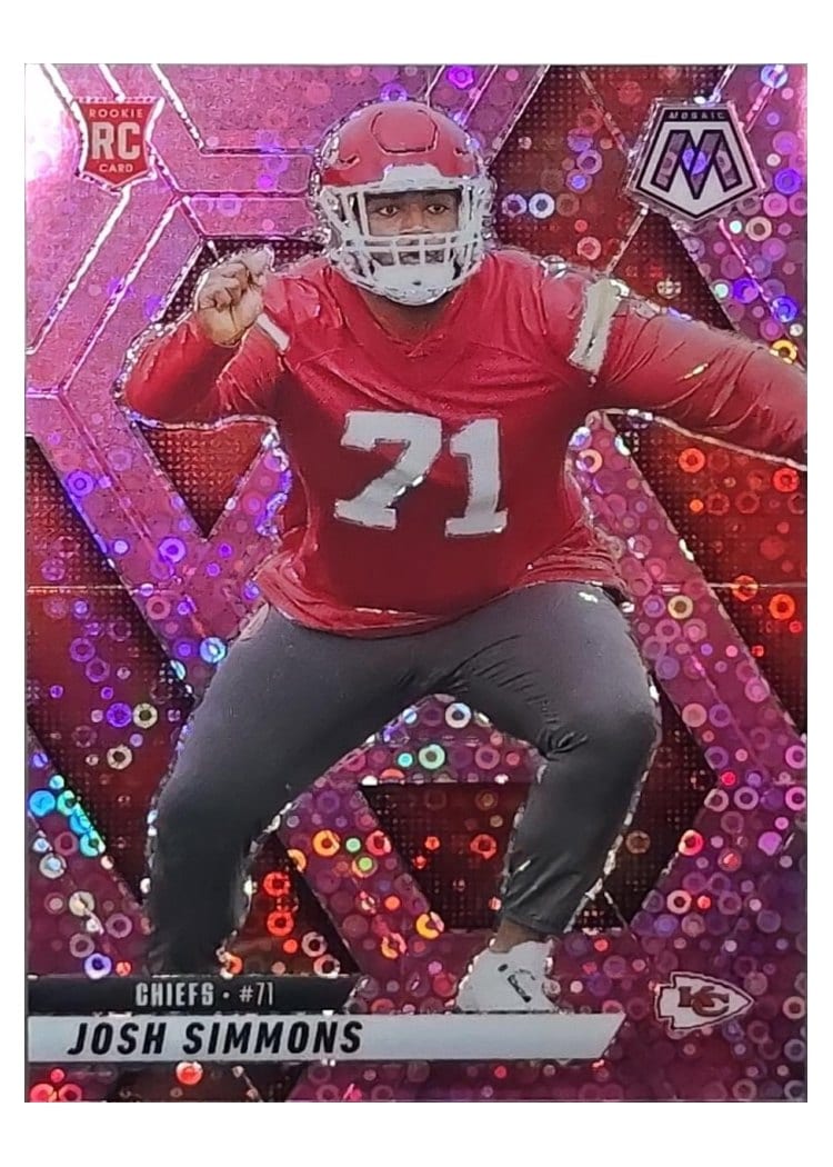 2025 Panini Mosaic Base Set Josh Simmons #398 card