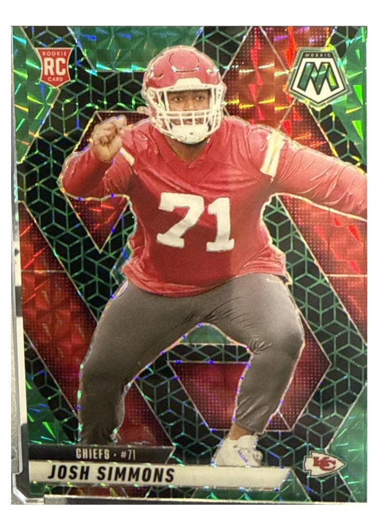 2025 Panini Mosaic Base Set Josh Simmons #398 card