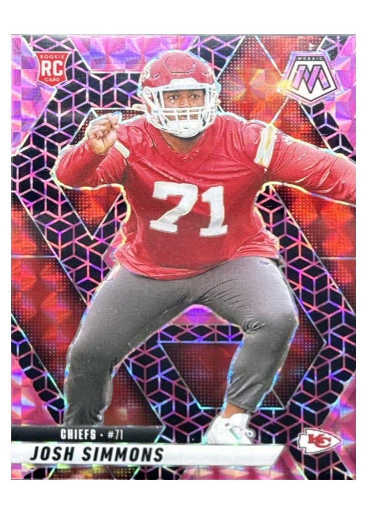 2025 Panini Mosaic Base Set Josh Simmons #398 card