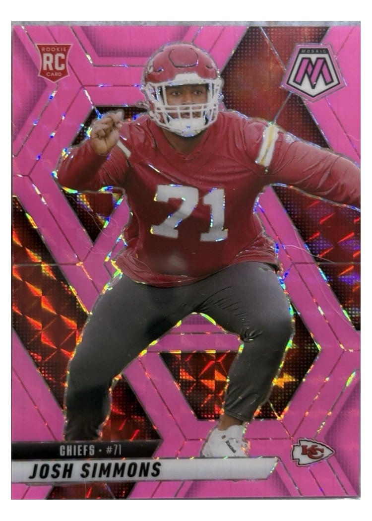 2025 Panini Mosaic Base Set Josh Simmons #398 card