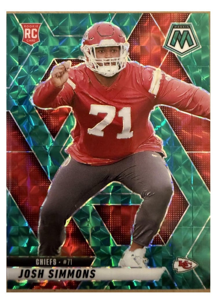2025 Panini Mosaic Base Set Josh Simmons #398 card