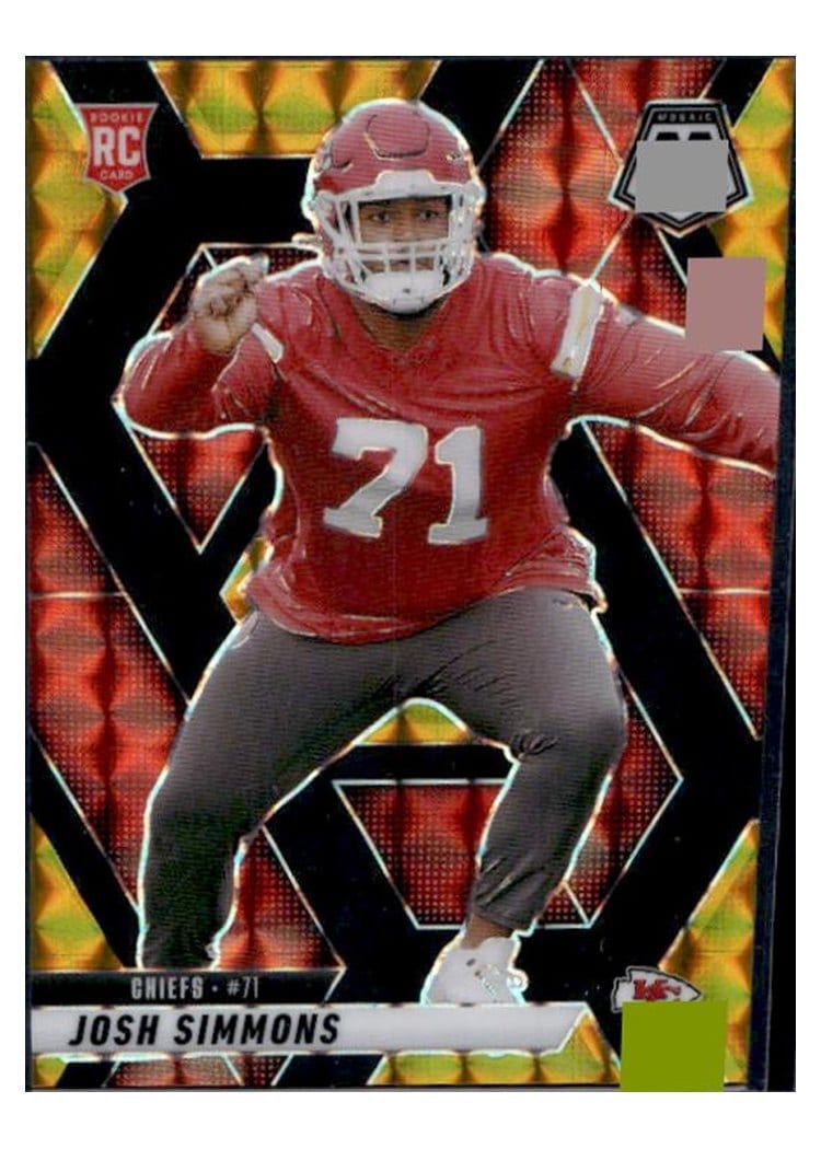 2025 Panini Mosaic Base Set Josh Simmons #398 card