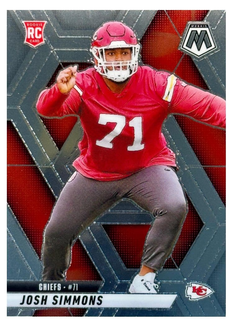 2025 Panini Mosaic Base Set Josh Simmons #398 card