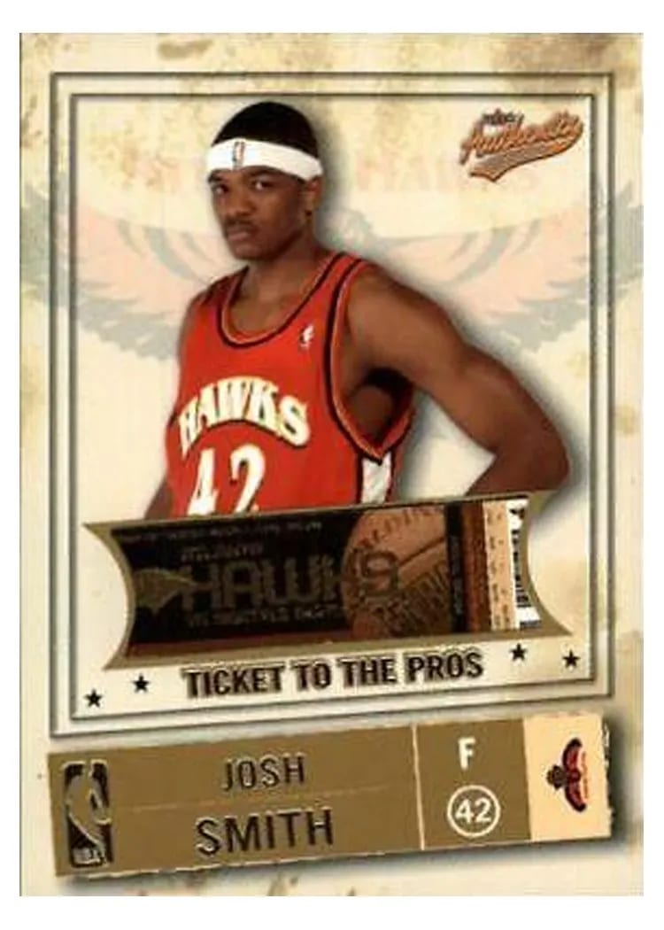 2004 Fleer Authentix Josh Smith #120 card