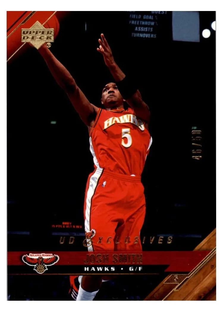 2005 Upper Deck Josh Smith Gold Exclusives #2 card