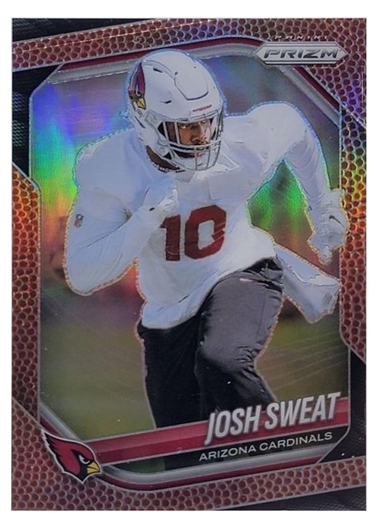 2025 Panini Prizm Base Set Josh Sweat Pigskin #4 card