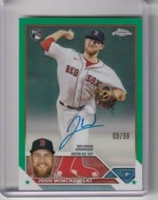 2023 Topps Chrome Update Autograph Josh Winckowski #RA-JWI card