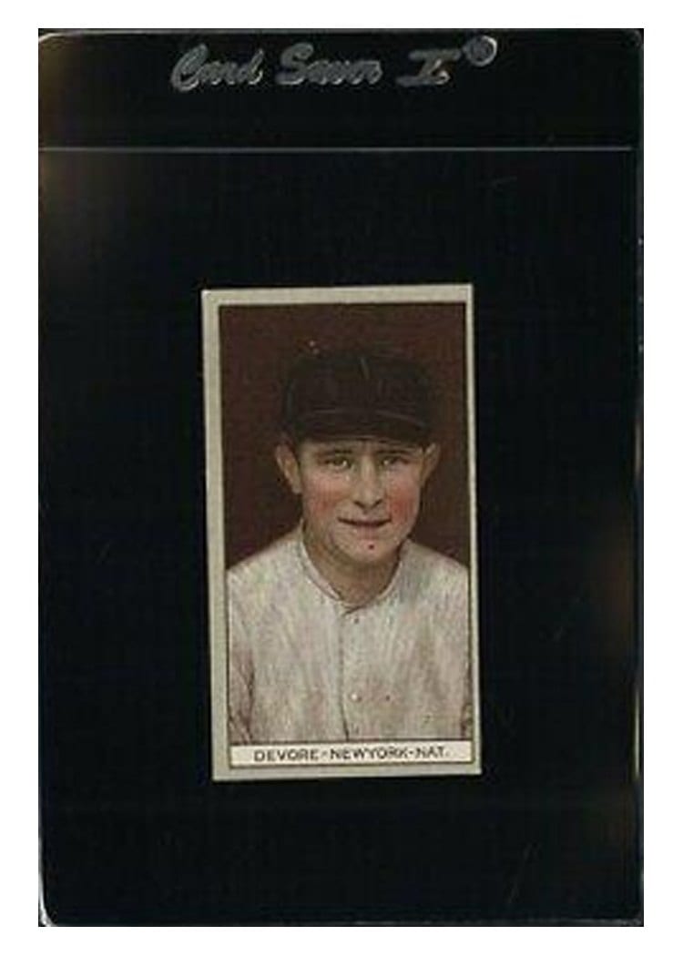 1912 T207 Brown Background Joshua Devore card