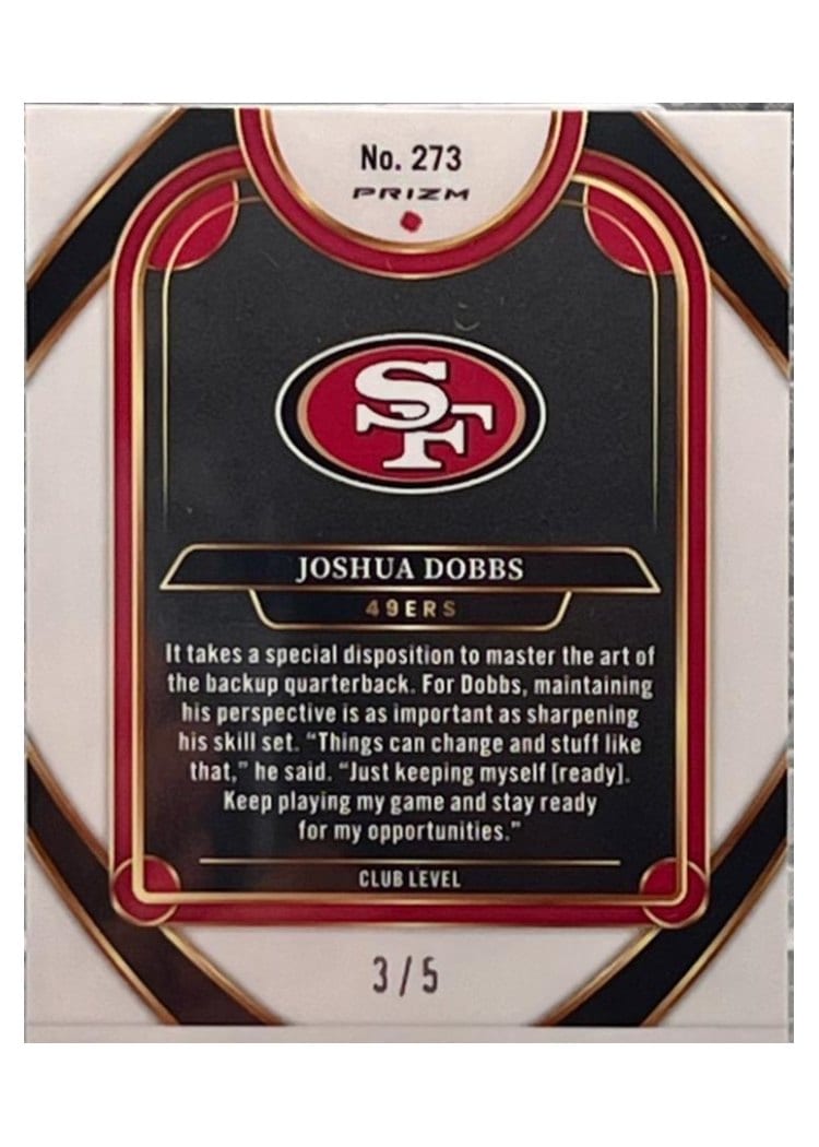 2024 Panini Select Base Set Joshua Dobbs #273 card