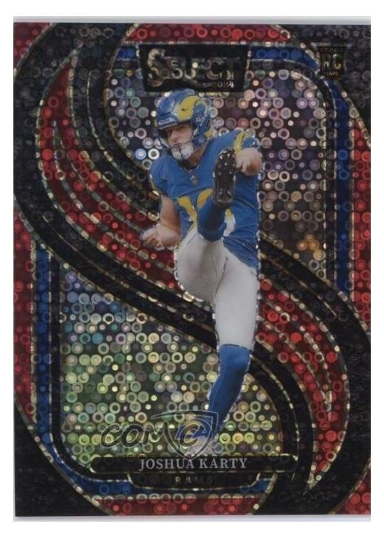 2024 Panini Select Base Set Joshua Karty Red Disco Prizm #164 card