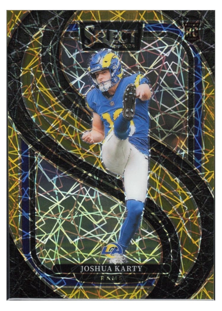 2024 Panini Select Base Set Joshua Karty Gold Prizm Shock #164 card