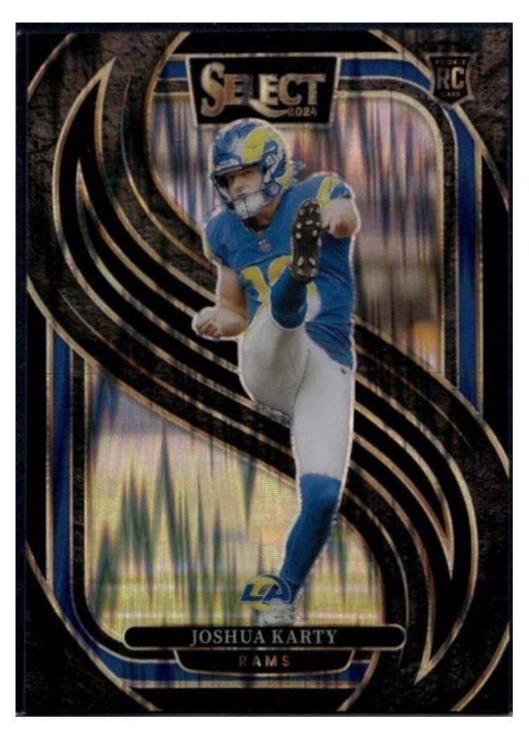 2024 Panini Select Base Set Joshua Karty Black Prizm Shock #164 card