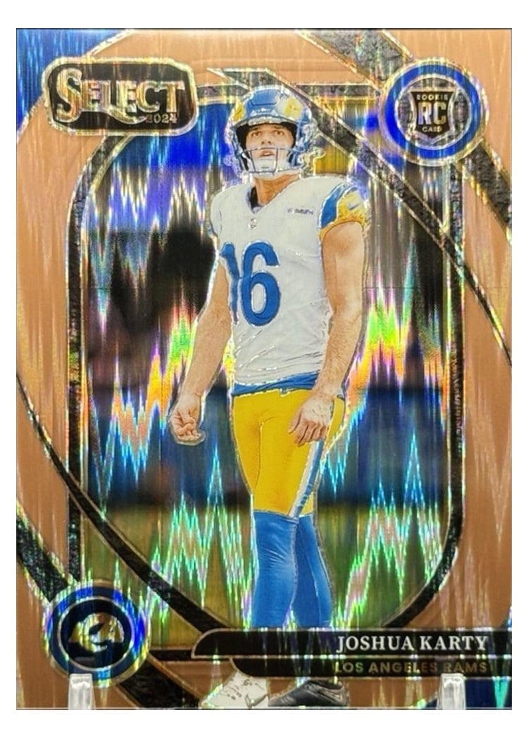 2024 Panini Select Base Set Joshua Karty Copper Prizm Shock #282 card