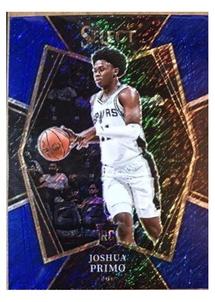 2021-22 Panini Select Base Set Joshua Primo Blue Shimmer #153 card