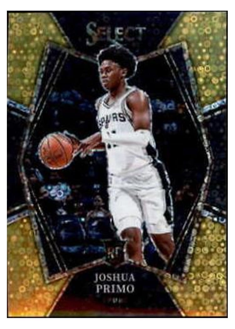 2021-22 Panini Select Base Set Joshua Primo Gold Disco Prizm #153 card