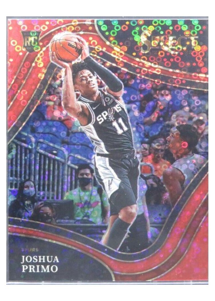2021-22 Panini Select Base Set Joshua Primo Red Disco Prizm #276 card
