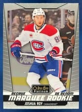 2024-25 O-Pee-Chee Platinum Base Set Joshua Roy #208 card