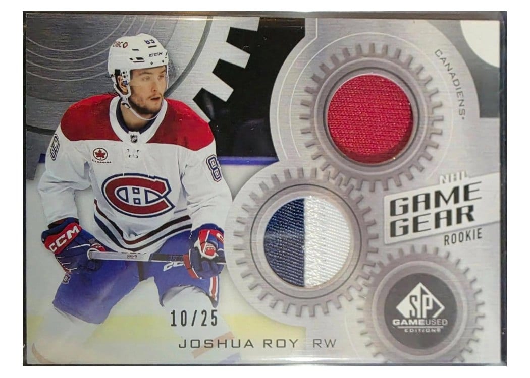 2024-25 SP Game Used Game Gear Rookies Joshua Roy #GG-JR card