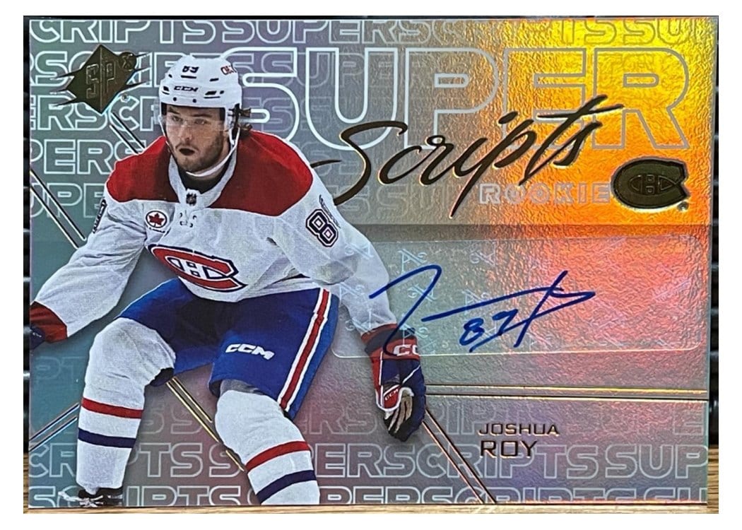 2024-25 SPx SuperScripts Rookies Joshua Roy #SSR-JR card