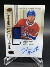 2024-25 Upper Deck Premier Acetate Auto Patch Rookies Joshua Roy #AR-JR card
