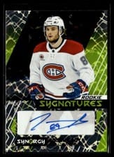 2024-25 Upper Deck Synergy Rookie Sygnatures Joshua Roy #SR-JR card