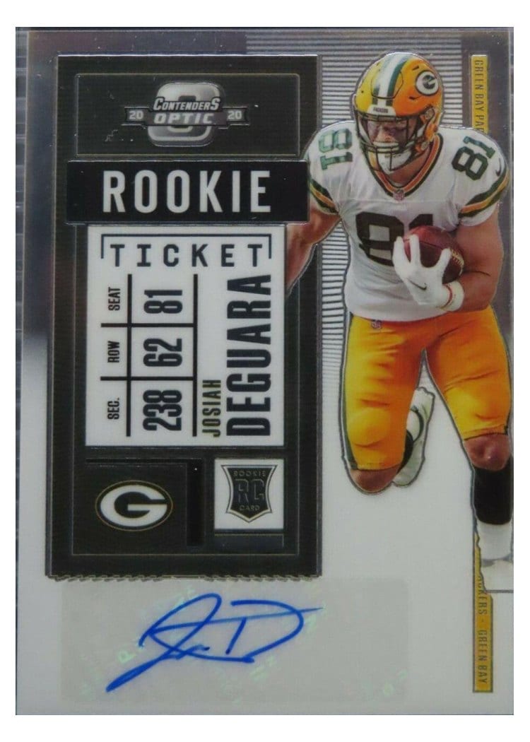 2020 Panini Contenders Optic Base Set Josiah Deguara #172 card