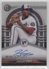 2022 Topps Tribute League Inauguration Autographs Josiah Gray #LIA-JG card