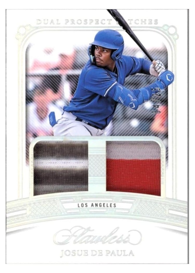2024 Panini Flawless Dual Prospect Patches Josue De Paula #DP-JD card