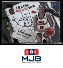 2024-25 Bowman University Chrome College Rule Playbook Joyce Edwards #CRP-22 card
