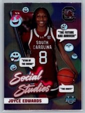 2024-25 Bowman University Chrome Social Studies Joyce Edwards #SS-21 card