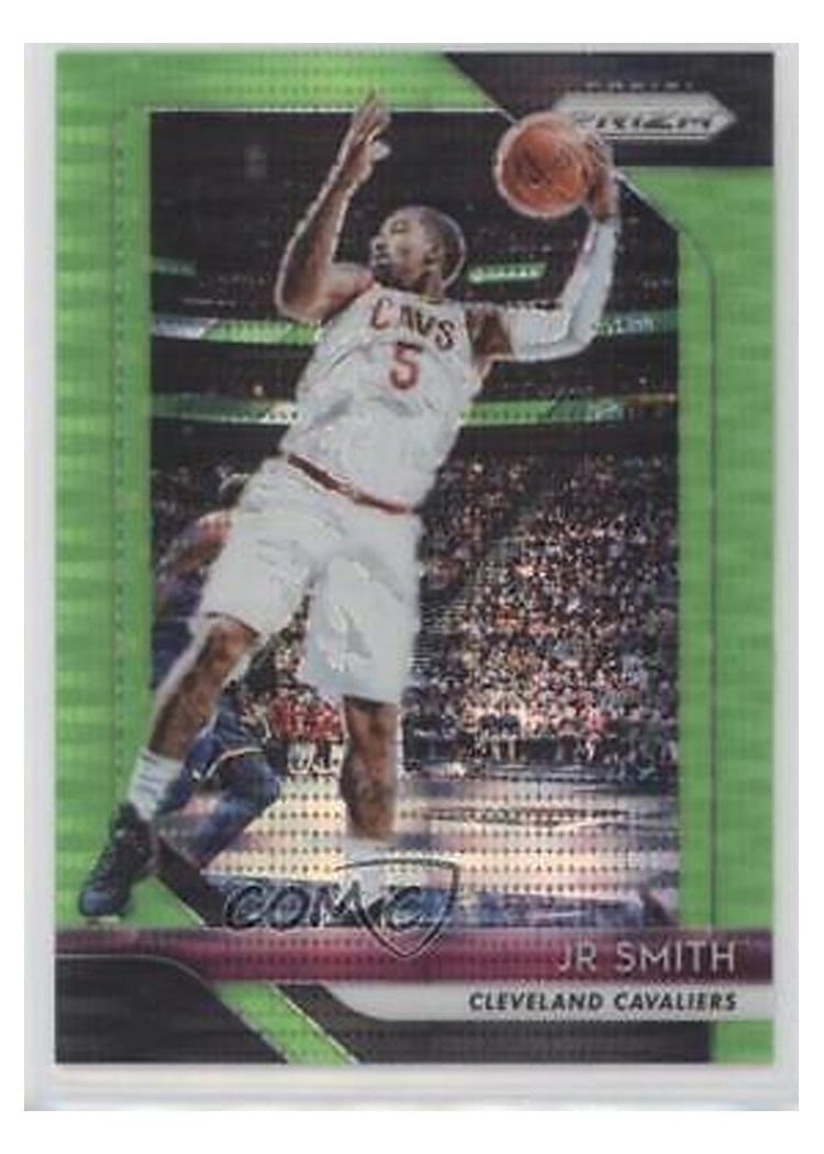 2018-19 Panini Prizm Base Set JR Smith Green Pulsar Prizm #180 card