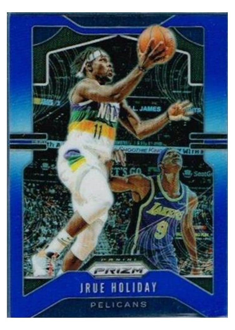 2019-20 Panini Prizm Base Set Jrue Holiday Blue Prizm #170 card
