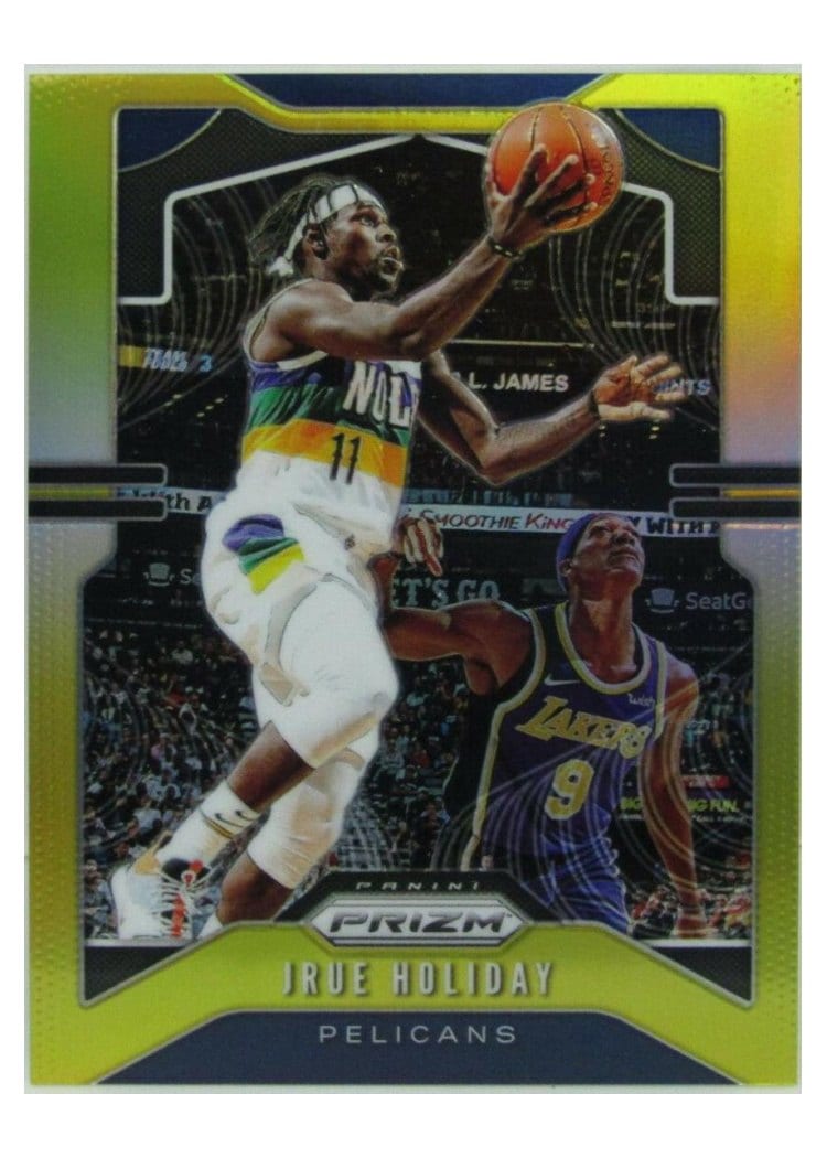 2019-20 Panini Prizm Base Set Jrue Holiday Gold Prizm #170 card