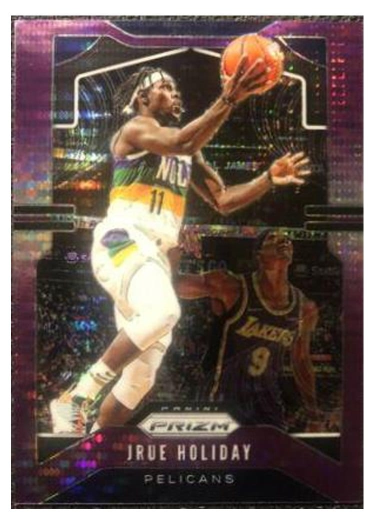 2019-20 Panini Prizm Base Set Jrue Holiday Purple Pulsar Prizm #170 card