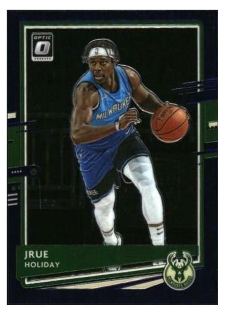 2020-21 Donruss Optic Base Set Jrue Holiday Purple Stars #106 card