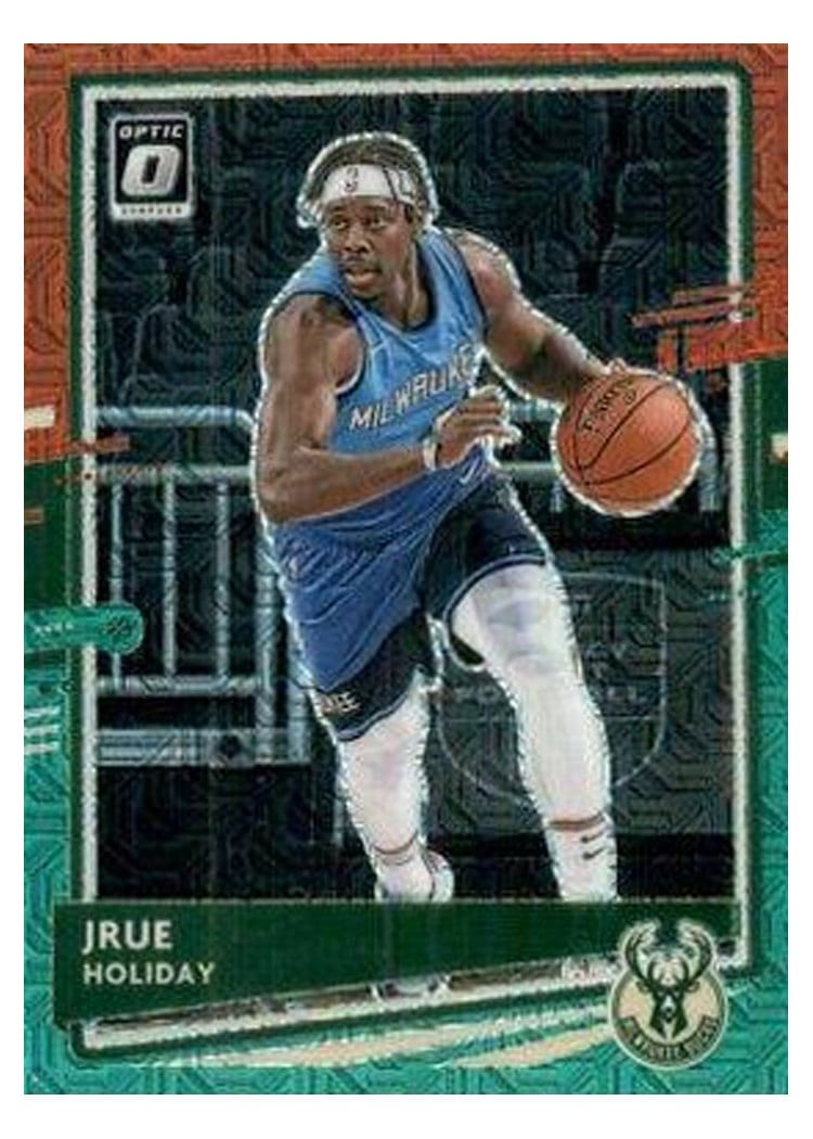 2020-21 Donruss Optic Base Set Jrue Holiday Choice Red Green #106 card