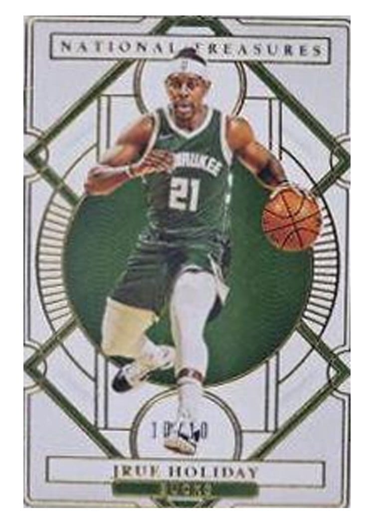 2020-21 Panini National Treasures Base Set Jrue Holiday #36 card