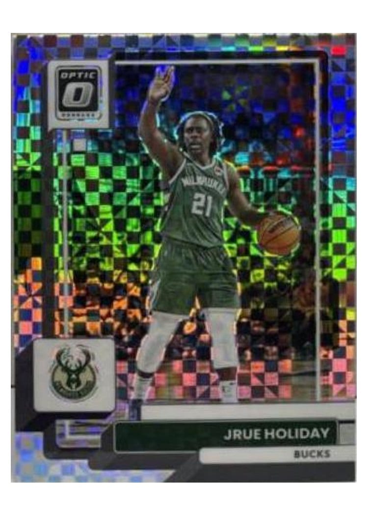 2022-23 Donruss Optic Base Set Jrue Holiday Checkerboard #91 card