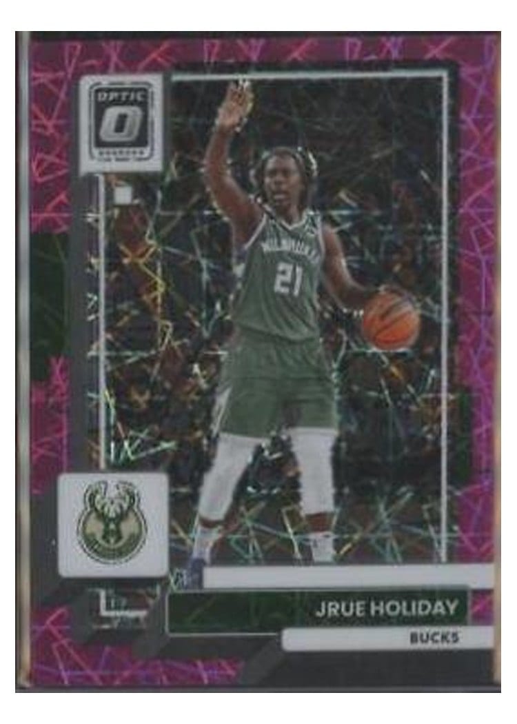 2022-23 Donruss Optic Base Set Jrue Holiday Pink Velocity #91 card