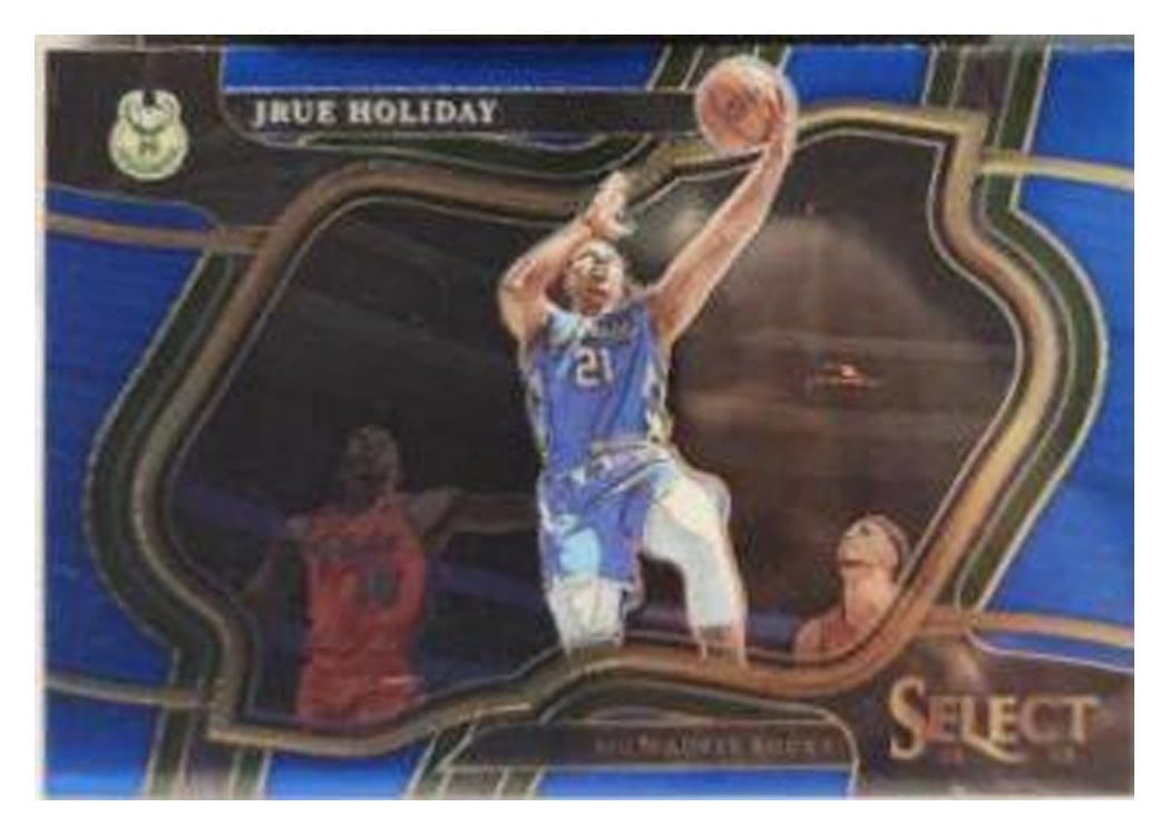 2022-23 Panini Select Base Set Jrue Holiday Blue Prizm #215 card