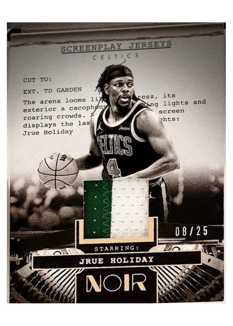 2024-25 Panini Noir Screenplay Jerseys Set Jrue Holiday #1 card