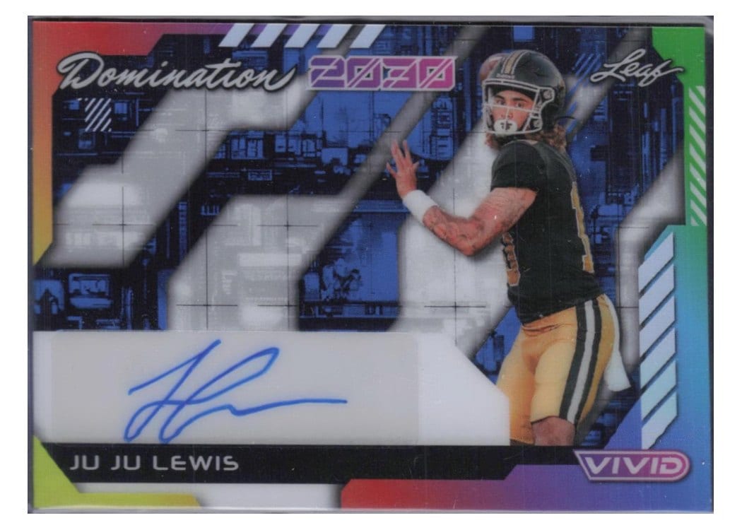 2025 Leaf Vivid Domination 2030 Autographs Ju Ju Lewis #DA-JL1 card