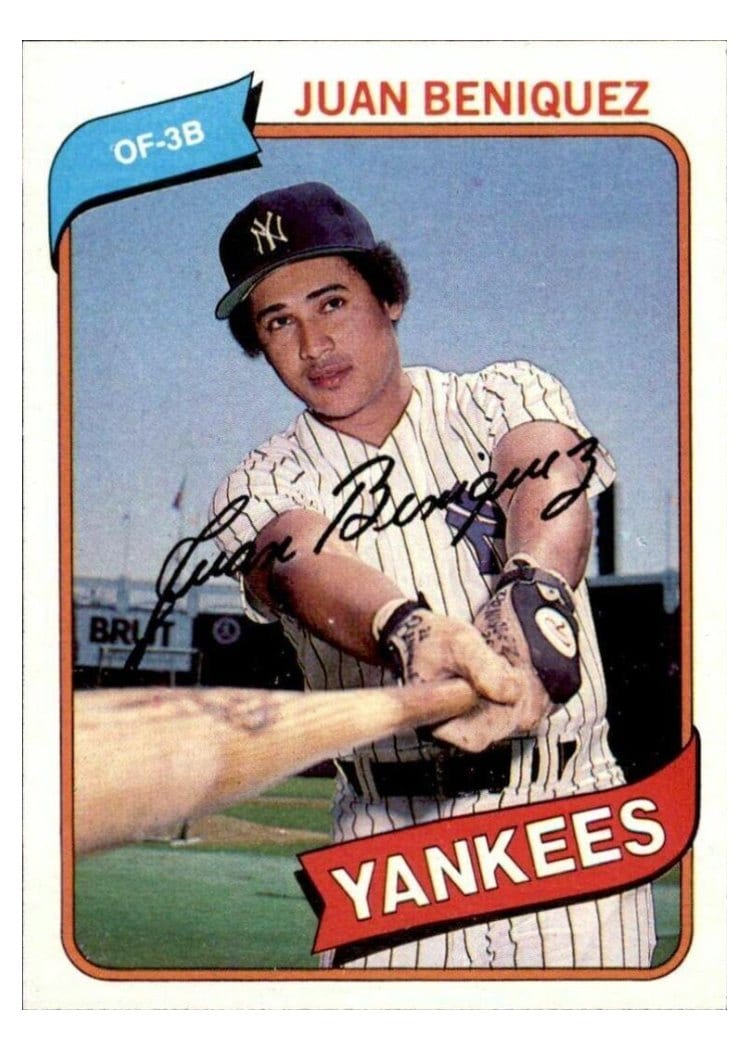 1980 Topps Juan Beniquez #114