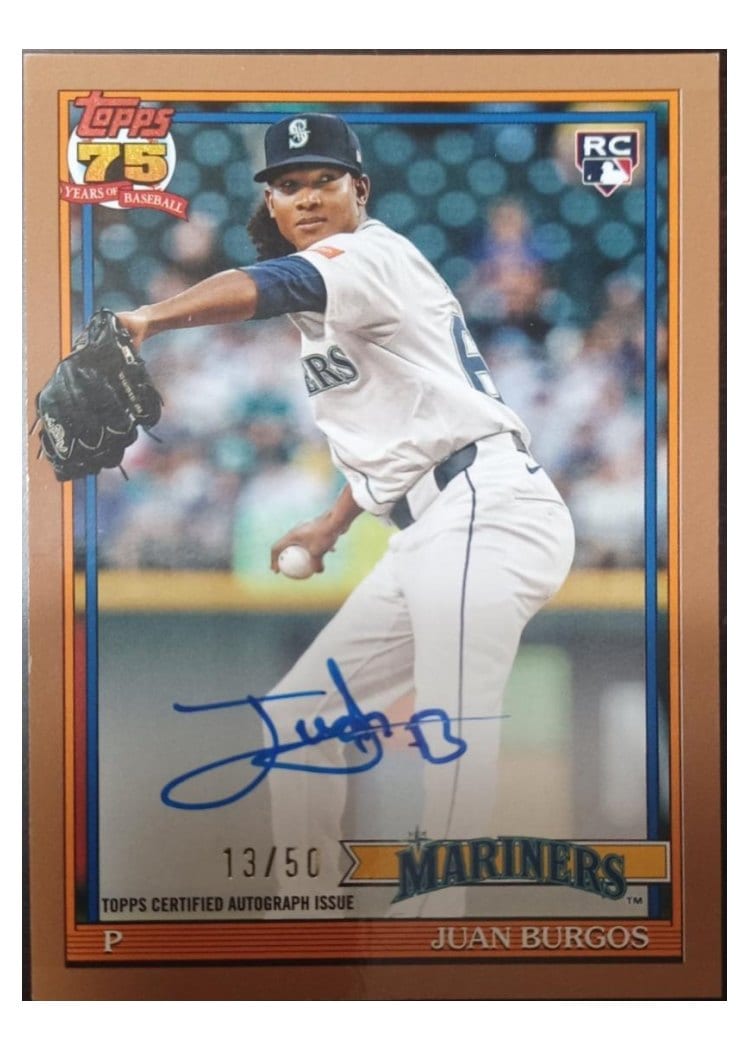2026 Topps 1991 Topps Autographs Juan Burgos #91A-JUA card