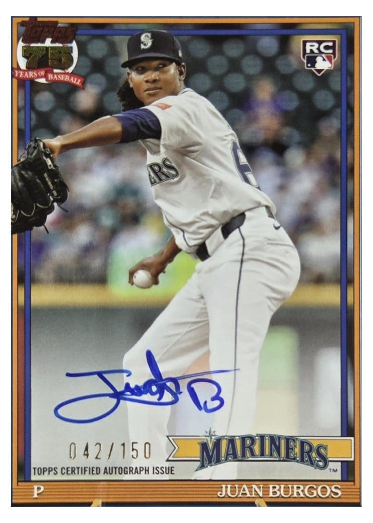 2026 Topps 1991 Topps Autographs Juan Burgos #91A-JUA card